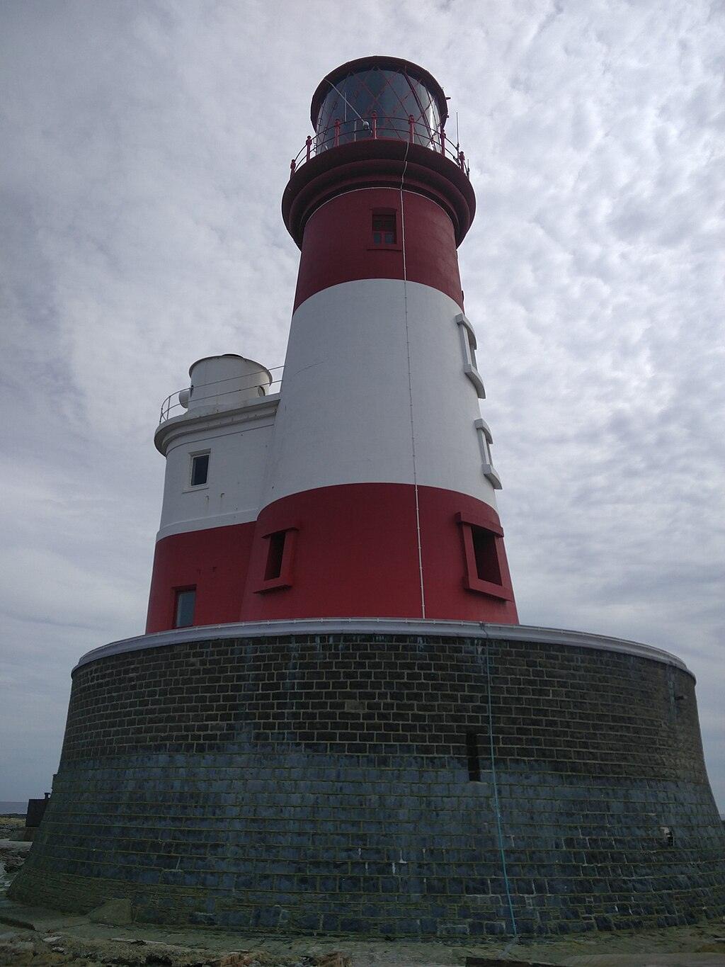 Longstone Lighthouse is an active 19th century lighthouse on Longstone Rock in the outer group of the Farne Islands off the Northumberland Coast