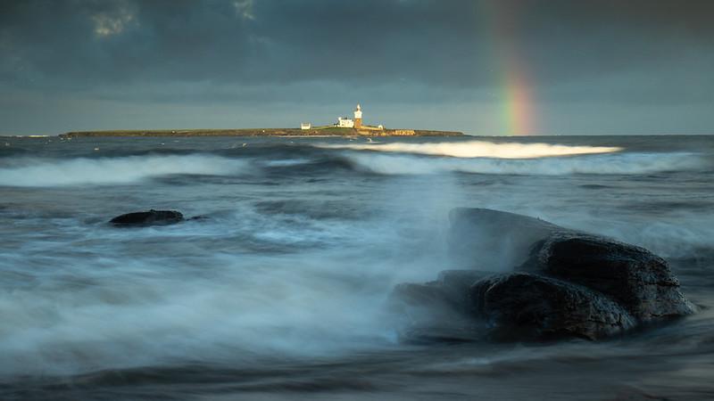 Coquet island rainbow